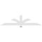 Ekena Millwork Redmond Architectural Grade PVC Gable Bracket, 72"W x 18"H x 2"D x 4"F, 6/12 Pitch GBP072X18X0204RED00 - alternate 2